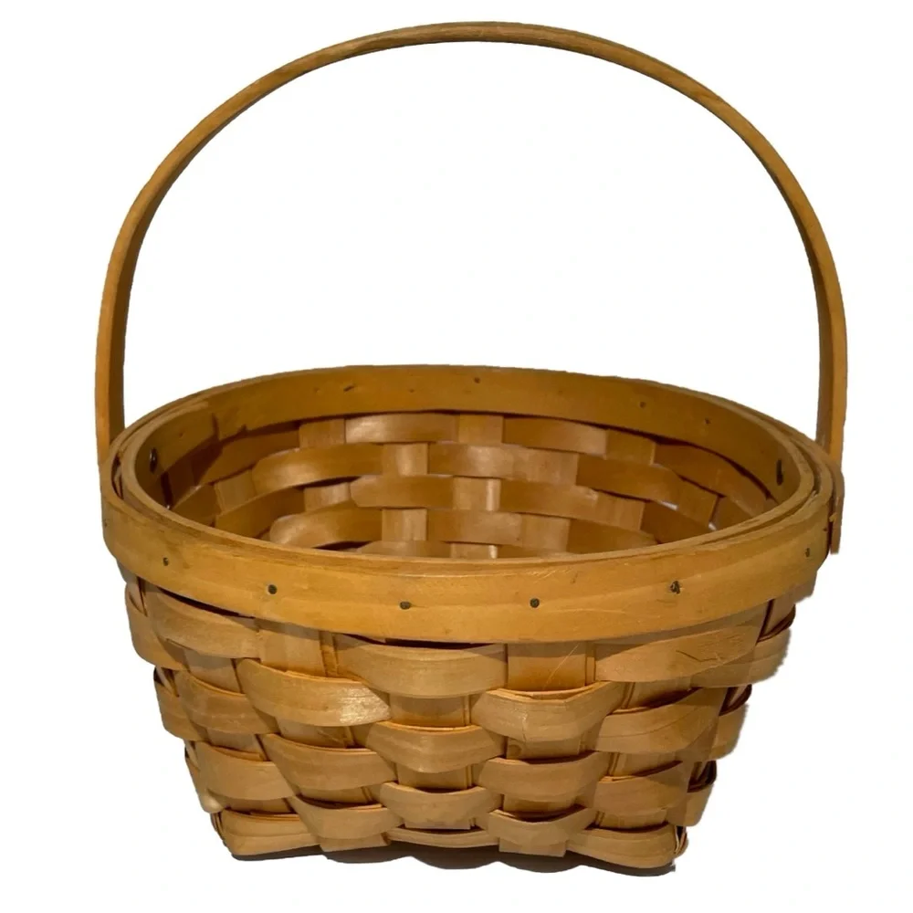 Basket Hand Woven Basket Handcrafted Basket French Countryside Farmhouse Cottage